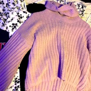 Pink free people turtle neck